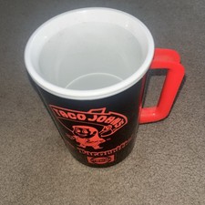 Taco Johns Tacorriffic Big Red and Black  Drinking Cups Mug Handle Rare HTF picture