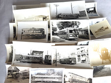 C. 1930s-1940s Trolley Interurban Electric Railway Photo Snapshot Lot Of 22 picture