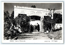 c1940's Tomb of Maimonides Tiberias Israel RPPC Photo Vintage Postcard picture