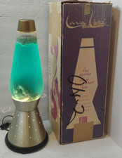 Vintage 1970's Simplex Starlight Lava Lite Blue Green Lamp Original Box WORKING picture