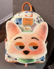 Disney Loungefly Zootopia 2, Nick Wilde Cotton Candy Mini Backpack - New picture