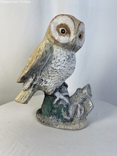 Vintage Lifesize Barn Owl Statue Concrete picture