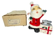NOEL Japan Santa Claus Chimney Lighter Christmas MCM c1960's Vtg w Box 4.5