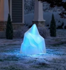 2.5 FT LIGHTED LED ICEBERG OUTDOOR YARD DECORATION picture