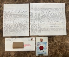 RARE NY Mafia Bonanno Family Mob Captain Tommy Pitera Letter, Photo & Envelope picture