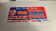 Vintage Newsday Newspaper Plastic Bag Caldor Pathmark King Kullen  picture