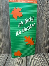 Vintage 1986 Brown County Playhouse Programme Brochure picture