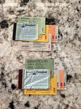 2 ADULT OLD VINTAGE DISNEYLAND TICKET BOOKS JUNE 1976 & JUNE 1975 picture