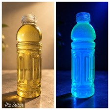Drakeol Rain Lamp Oil💧32 oz YELLOW Turns Electric Blue Under UV Black Light💧 picture