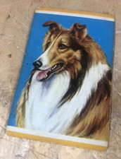 One (1) SINGLE SWAP Playing Card Vtg 50-60s LASSIE Collie TV Television Show Dog picture