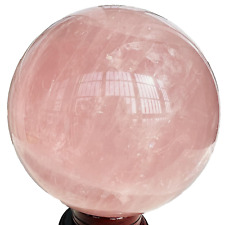 Natural Pink Rose Quartz Sphere Crystal Ball Decor Reiki Healing 6.81LB picture