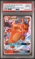 PSA 10 POKEMON SUN & MOON BLACK STAR PROMOS #SM211 CHARIZARD GX picture