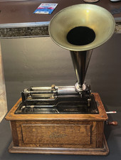 1906 Edison Model B Triumph Cylinder Phonograph w/shaver picture