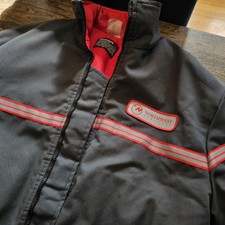 Vintage Northwest Airlines Plane Aviation Work Winter Puff Jacket Large picture