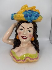 Carmen Miranda Style Fruit Hat 2005 Retro Cookie Jar By Casual Home picture