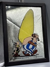 RARE Vintage Aspell Saggers ASTERIX & OBELIX Wall Mirror Uderzo 1978 Framed picture