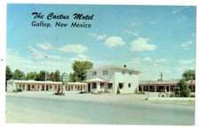 Postcard 1958 The Cactus Motel Gallup New Mexico picture