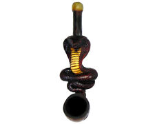King Cobra Snake Handmade Tobacco Smoking Small Hand Pipe Serpent Reptile Animal picture