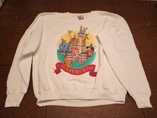 Vintage 90s Official Theme Park Disney 25th Anniversary Cake Castle Sweatshirt L picture