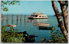 c1955 Postcard Adirondack Ferry Crossing Burlington Vermont & Port Kent New York picture