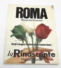 Vintage la Rinascente Roma Rome Italy’s Fashion Store Travel Brochure Map picture