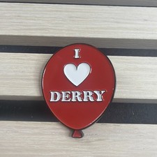 I ❤ Derry Red Balloon Lapel Pin Warner Brothers Movie IT 2019 By Funko Large Pin picture