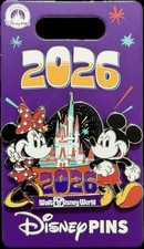 2026 Disney Parks Mickey Minnie Mouse Walt Disney World Castle Year Dated OE Pin picture