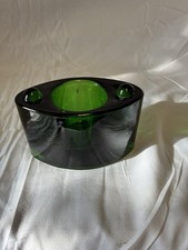 Vintage Emerald Green CatsEye Tealight Holder picture