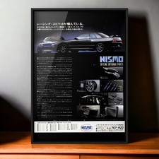 90s Vintage Ad NISMO × Nissan Skyline GT-R , wheels Parts Mk3 E-BNR32 Hoshino picture