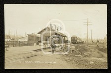 Rare RPPC of the Train Depot in Elma, Washington C 1907 Grays Harbor Co picture
