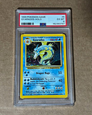 Pokémon 1999 Game Gyarados Holo #6/102 PSA 6 Graded Card Cert 162393797 picture