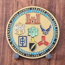 Enewetak Atoll Marshall Islands Atomic Cleanup Task Force Challenge Coin  1#42 picture