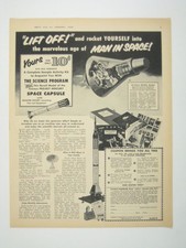 Revell Project Mercury Space Capsule Advertisement Print January 1963 picture