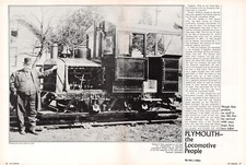 First Gas-Powered Plymouth Locomotive Harley H Fate In 1915 Vtg Magazine Excerpt picture