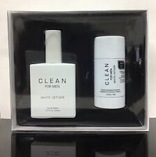 Clean For Men White Vetiver Eau De Toilette 3.4 Oz & Deodorant 2.6 Oz, As Pict. picture