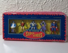 VTG 1993 DC Comic Super Heroes Metal Die Cast Figures Superman Batman Joker NEW picture