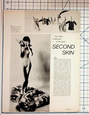 1960s Fashion Magazine Page Slinky Jean Harlow Look Second Skin Underwear picture