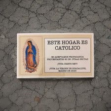 Este Hogar Es Catolico Cédula Laminada/This Is A Catholic Home. Laminated card  picture