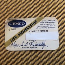 Vintage Membership Card GEMCO 1970s Store Department picture