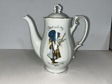 Vintage Holly Hobby Porcelain Tea Pot “Start Each Day In A Happy Way” (Japan) picture