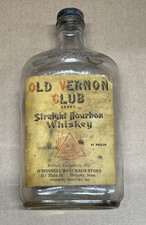 Antique Whiskey Bottle O’Donnell’s Package Store Holyoke, MA 1940’s Old Vernon picture