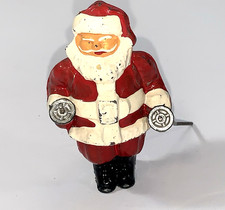 Vintage 1930s Barclay Cast Lead Christmas Santa Claus 3