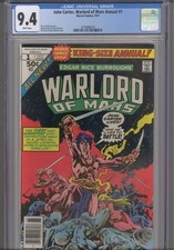 John Carter Warlord of Mars Annual #1 CGC 9.4 1977 Marvel Edgar R Burroughs picture