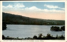 Orange Massachusetts Lake Mattawa South Road View c1900-20s Vintage Postcard picture