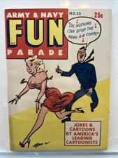 Army & Navy Fun Parade #53 (Harvey February 1952) Audrey Totter Pin Up picture