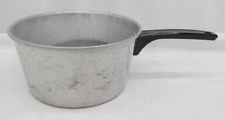 Vintage Mirro Aluminum Pot Black Handle 8