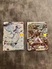 Pokémon TCG 25TH Anniversary Reshiram & Zekrom Full Art 2-Card Lot picture