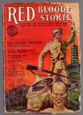 Red Blooded Stories Dec 1928 Oriental Menace Cover Art; VERY SCARCE picture