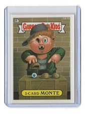 1988 Topps Garbage Pail Kids 15th Series PINOCCHIO BONER Error 581b 3-Card Monte picture