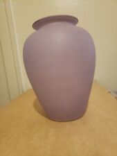Vintage Woolworths Mauve Purple Swirl Glass Vase: A handmade vase picture